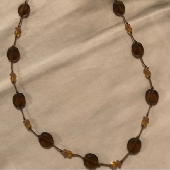 Light Brown and Amber-coloured Choker - Picture 1 of 4